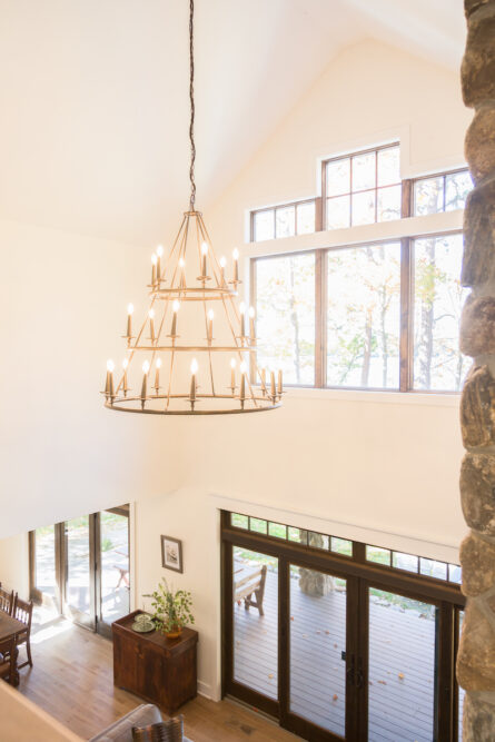 chandelier-interior-design-stone-wall-fairview-lake-pa